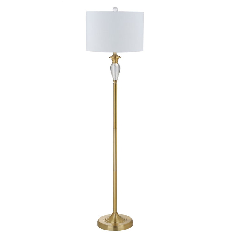 Evelyn 60" Crystal / Metal LED Floor Lamp
