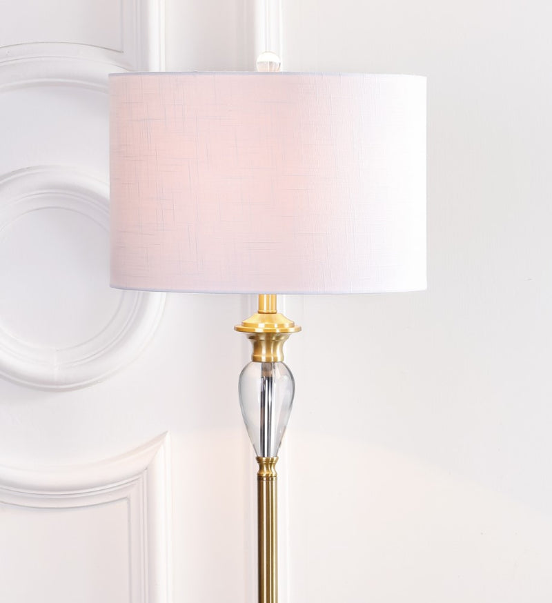 Evelyn 60" Crystal / Metal LED Floor Lamp