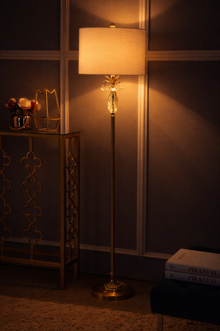 Adalyn 61" Crystal / Metal LED Floor Lamp