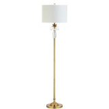 Adalyn 61" Crystal / Metal LED Floor Lamp - JONATHAN Y