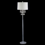 Abigail 61" Crystal / Metal LED Floor Lamp - JONATHAN Y