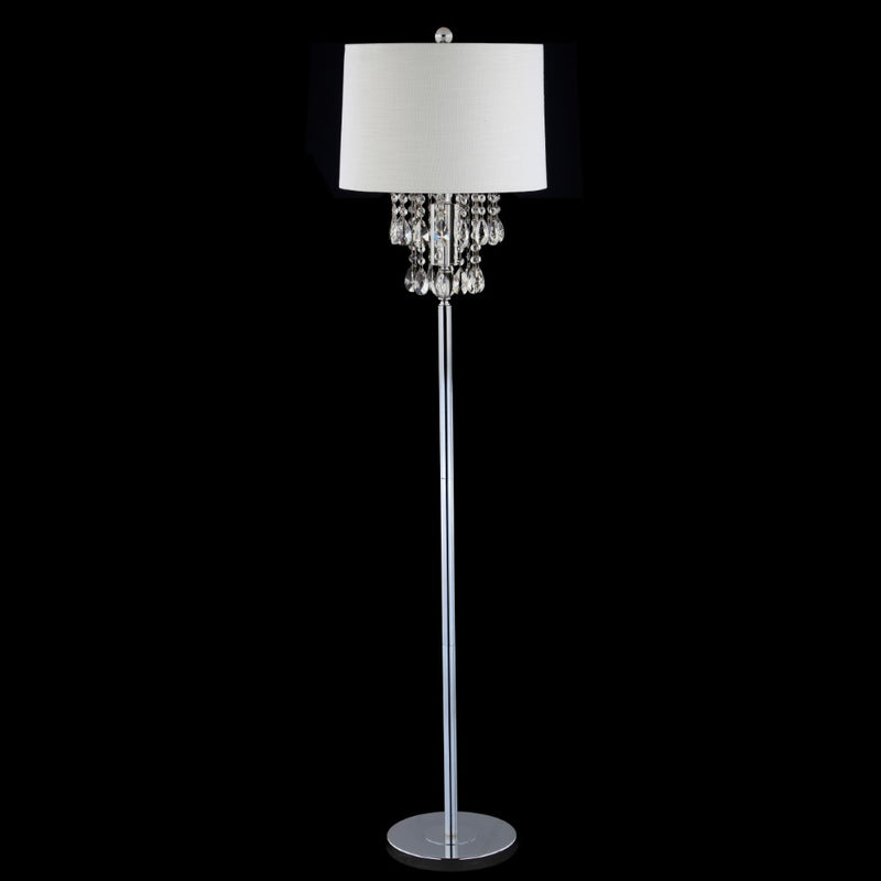 Abigail 61" Crystal / Metal LED Floor Lamp - JONATHAN Y