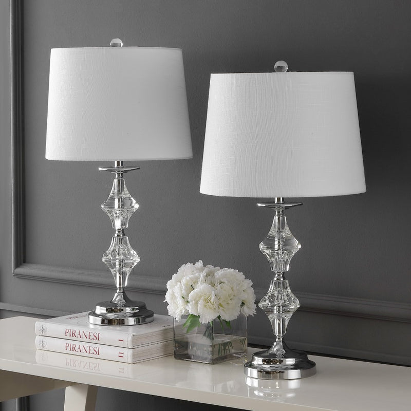 Madison 27.5" Crystal LED Table Lamp - JONATHAN Y