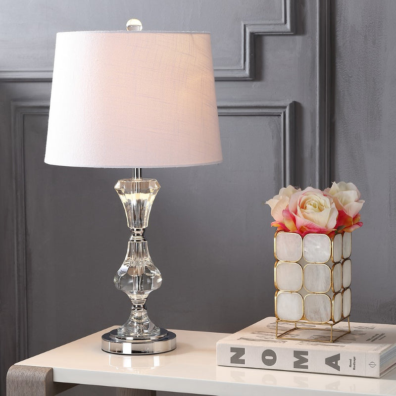 Riley 25" Crystal LED Table Lamp - JONATHAN Y
