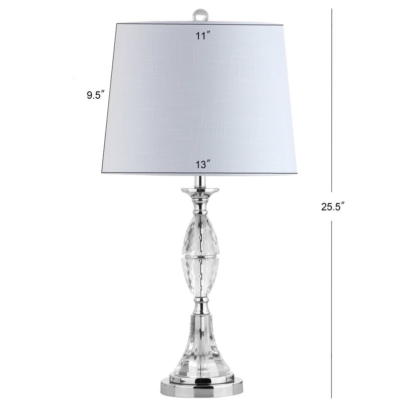 Reid 25.5" Crystal LED Table Lamp - JONATHAN Y