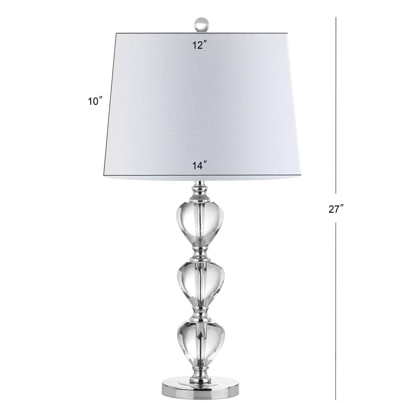 Cole 27" Crystal LED Table Lamp - JONATHAN Y