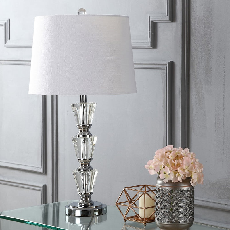 Layla 27" Crystal LED Table Lamp - JONATHAN Y