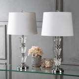 Layla 27" Crystal LED Table Lamp - JONATHAN Y