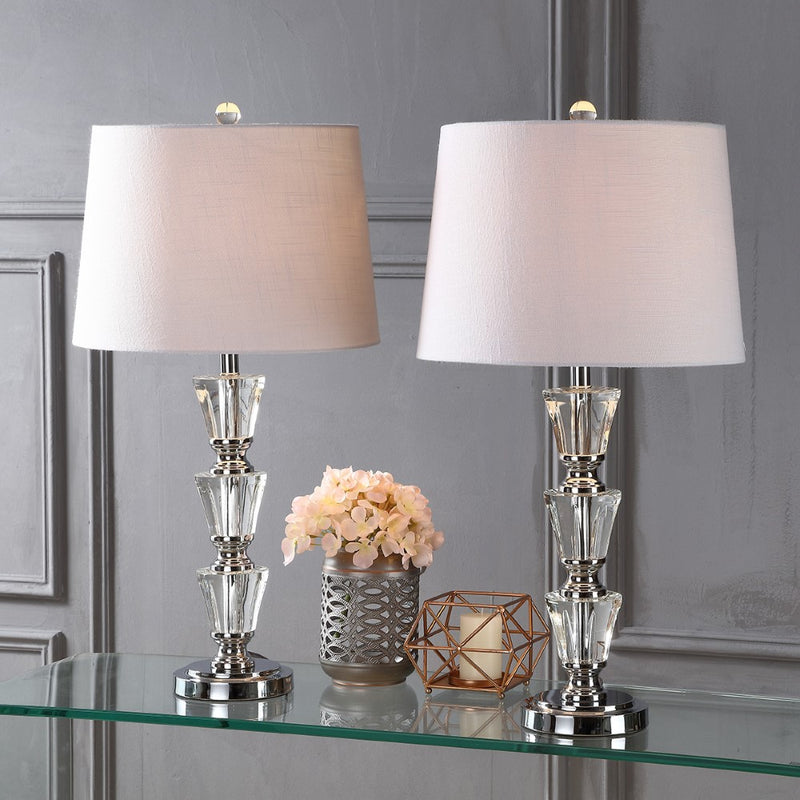 Layla 27" Crystal LED Table Lamp - JONATHAN Y