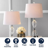 Aubrey 24" Crystal LED Table Lamp Set 2 Clear (Set of 2) – ICONS