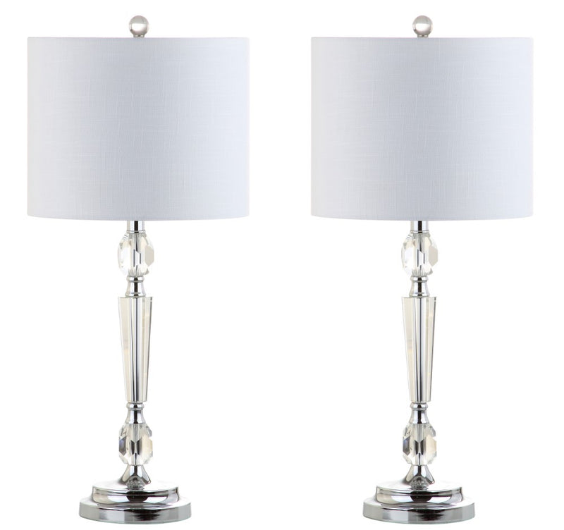 Victoria 27" Crystal LED Table Lamp - JONATHAN Y