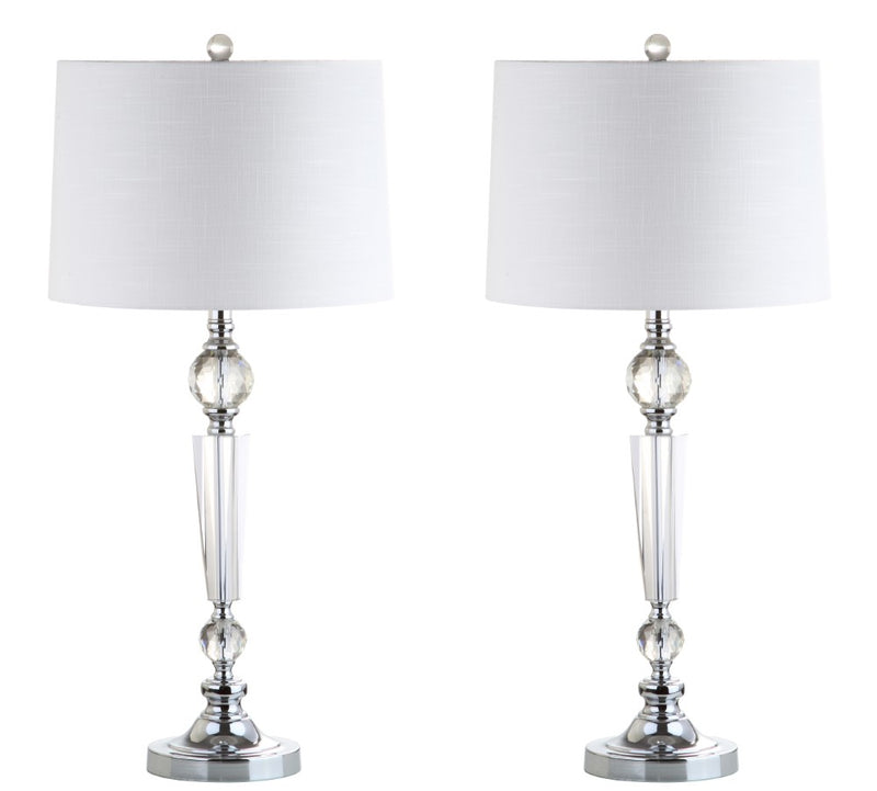 Emma 29.5" Crystal LED Table Lamp Set 2