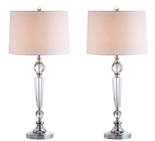 Emma 29.5" Crystal LED Table Lamp Set 2
