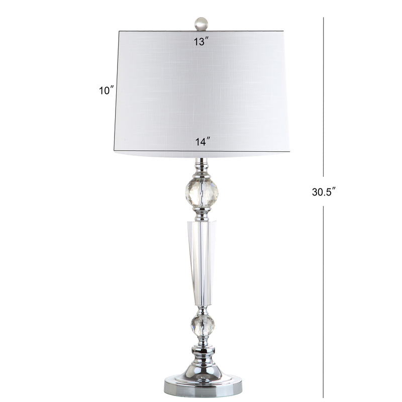 Emma 29.5" Crystal LED Table Lamp Set 2