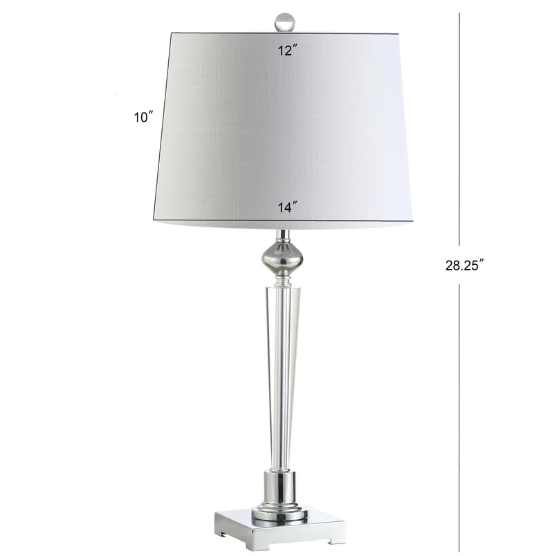 Foster 28.25" Crystal LED Table Lamp - JONATHAN Y