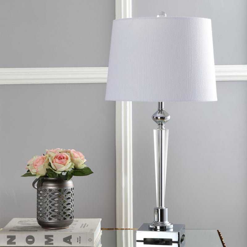 Foster 28.25" Crystal LED Table Lamp - JONATHAN Y