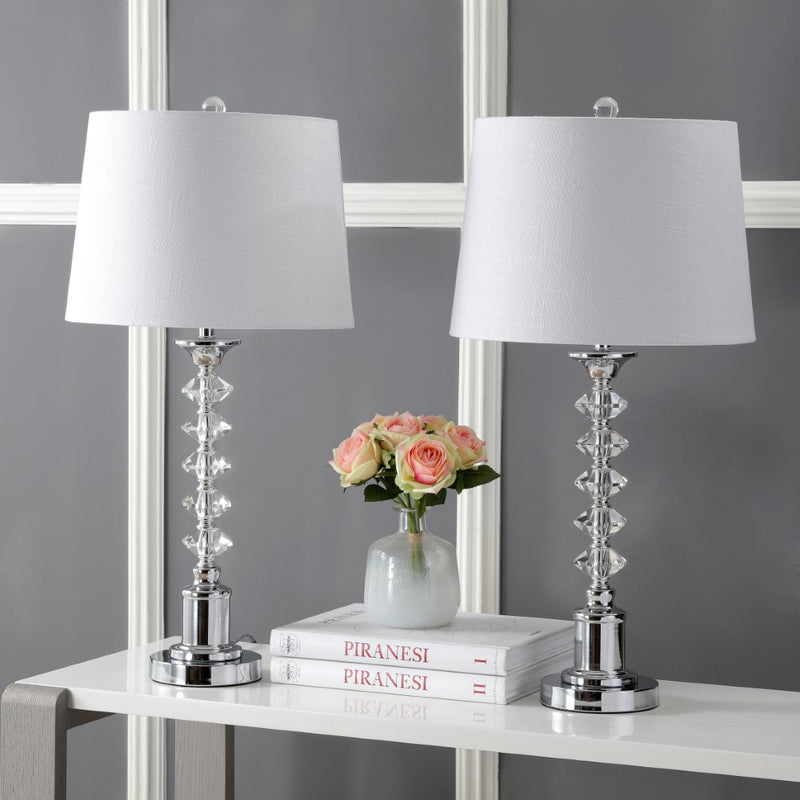 Kinsley 28" Crystal LED Table Lamp - JONATHAN Y