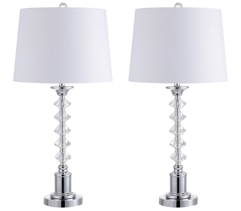 Kinsley 28" Crystal LED Table Lamp - JONATHAN Y