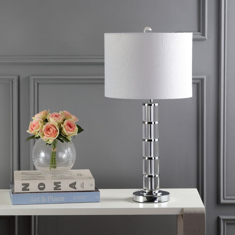 Hailey 26" Crystal LED Table Lamp - JONATHAN Y