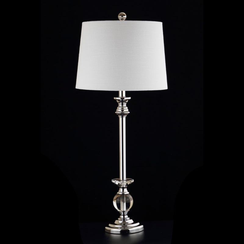 Elizabeth 33" Crystal/Metal LED Table Lamp - JONATHAN Y