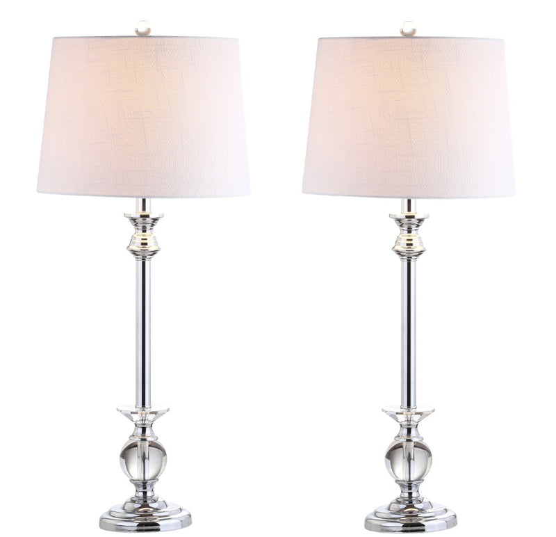 Elizabeth 33" Crystal/Metal LED Table Lamp - JONATHAN Y