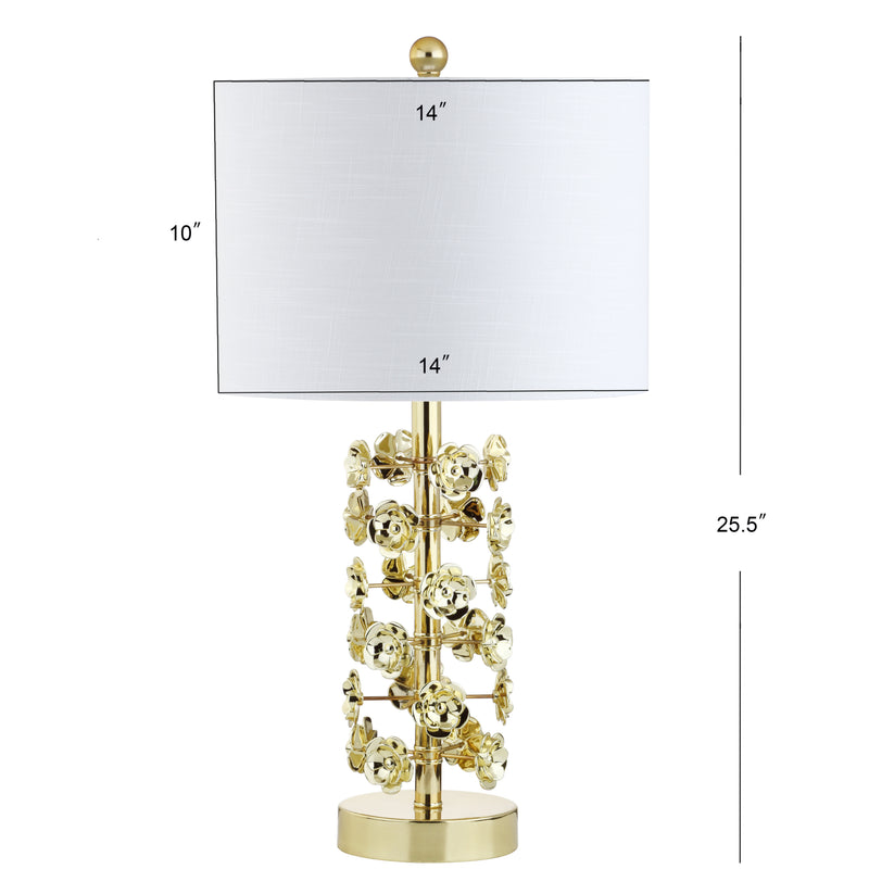 Flora 25.5" Resin/Metal LED Table Lamp - JONATHAN Y