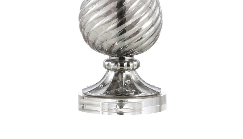 Murano 32" Swirled Crystal/Glass LED Table Lamp - JONATHAN Y