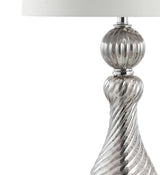 Murano 32" Swirled Crystal/Glass LED Table Lamp - JONATHAN Y