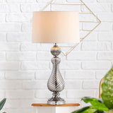 Murano 32" Swirled Crystal/Glass LED Table Lamp - JONATHAN Y