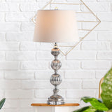 Vivienne 31" Triple Sphere Glass/Crystal LED Table Lamp - JONATHAN Y