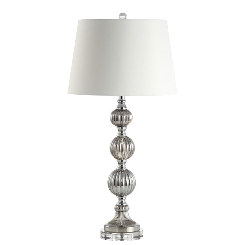 Vivienne 31" Triple Sphere Glass/Crystal LED Table Lamp - JONATHAN Y