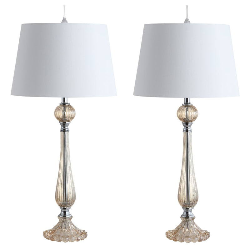 Chloe 32.5" Glass LED Table Lamp - JONATHAN Y