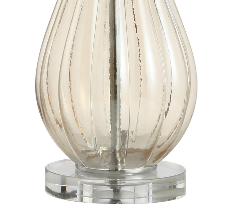 Dew Drop 32.75" Glass/Crystal LED Table Lamp - JONATHAN Y