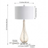 Dew Drop 32.75" Glass/Crystal LED Table Lamp Champagne – DIM