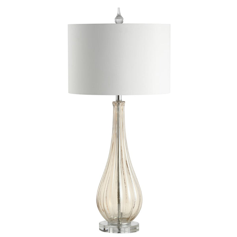 Dew Drop 32.75" Glass/Crystal LED Table Lamp - JONATHAN Y