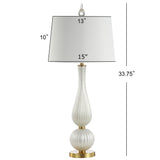 Gillian 33.7" Glass LED Table Lamp - JONATHAN Y