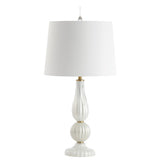 Maddie 28" Glass/Metal LED Table Lamp - JONATHAN Y