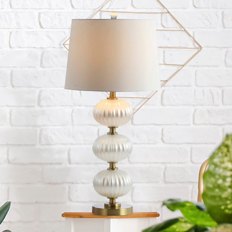 Carter 29.7" Glass LED Table Lamp - JONATHAN Y