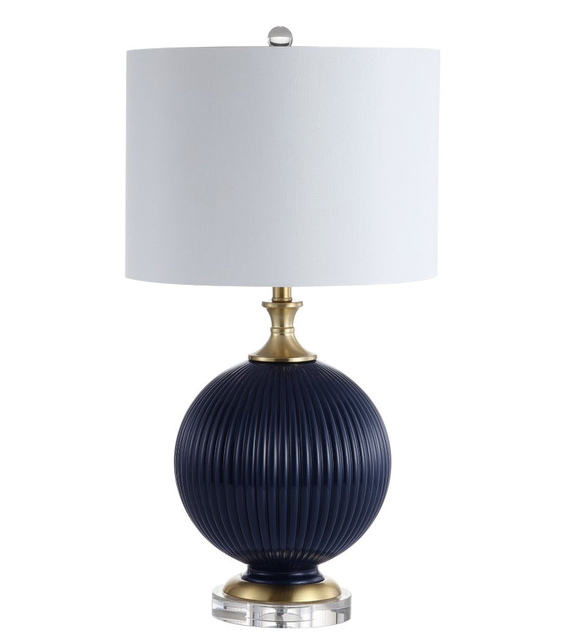 Lucette 26.5" Glass/Crystal LED Table Lamp - JONATHAN Y