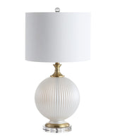 Lucette 26.5" Glass/Crystal LED Table Lamp - JONATHAN Y