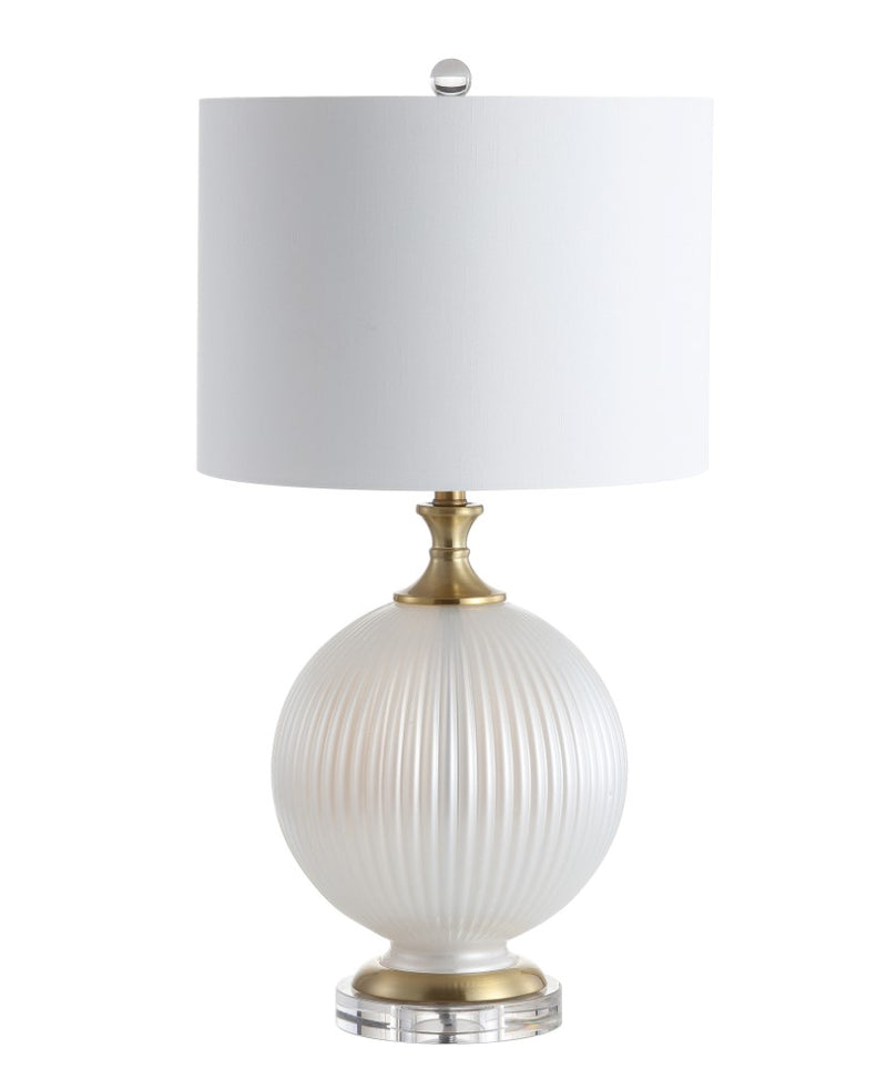 Lucette 26.5" Glass/Crystal LED Table Lamp - JONATHAN Y
