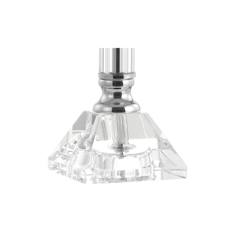 Dana 19.5" Crystal Column/Metal LED Table Lamp - JONATHAN Y