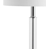 Dana 19.5" Crystal Column/Metal LED Table Lamp - JONATHAN Y