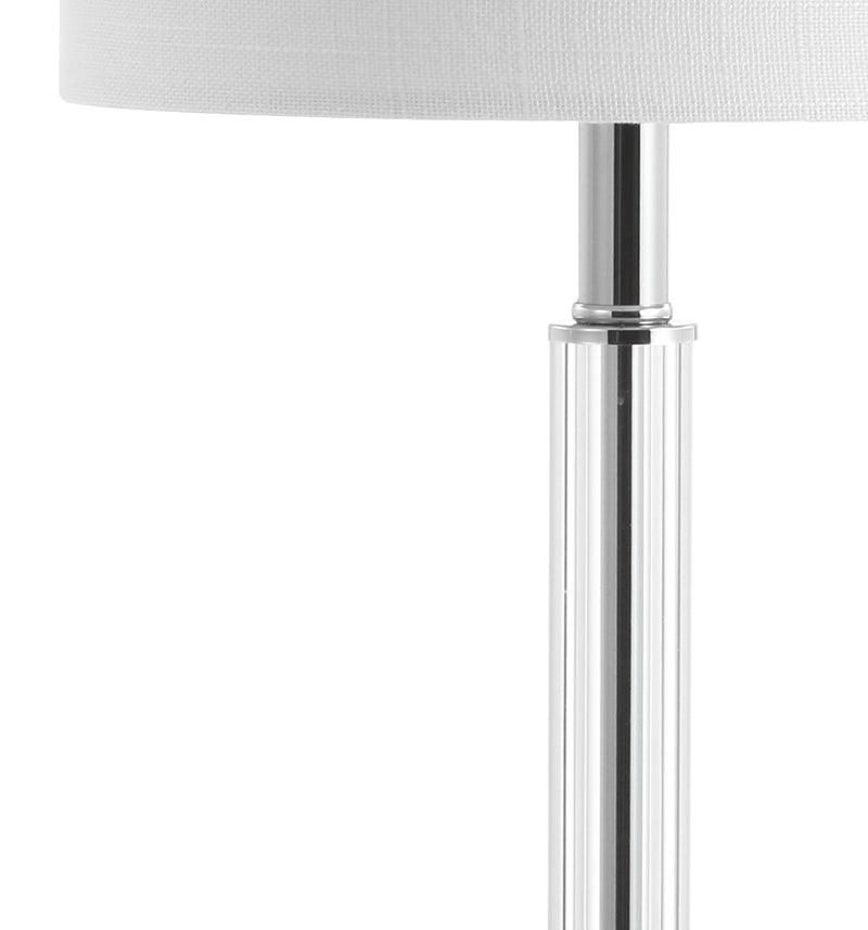Dana 19.5" Crystal Column/Metal LED Table Lamp - JONATHAN Y