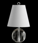 Goddard 16" Crystal Ball/Metal LED Table Lamp - JONATHAN Y