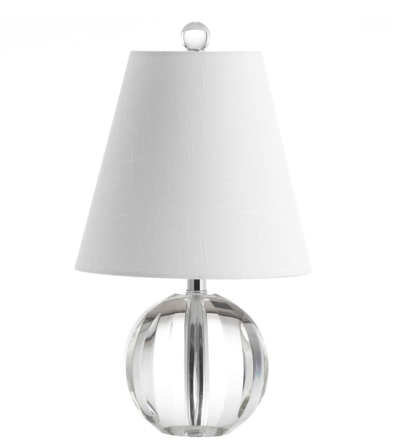 Goddard 16" Crystal Ball/Metal LED Table Lamp - JONATHAN Y
