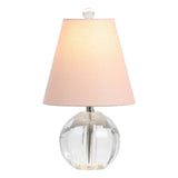 Goddard 16" Crystal Ball/Metal LED Table Lamp - JONATHAN Y