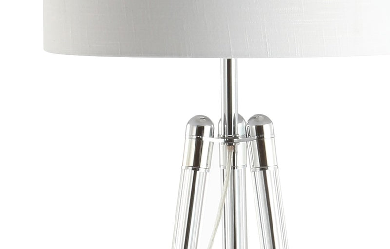 Arliss 60" Surveyor's Tripod Metal/Crystal LED Floor Lamp - JONATHAN Y