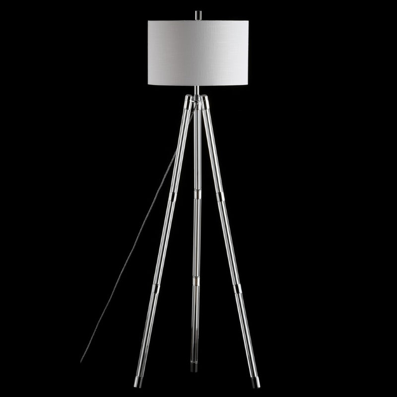 Arliss 60" Surveyor's Tripod Metal/Crystal LED Floor Lamp - JONATHAN Y