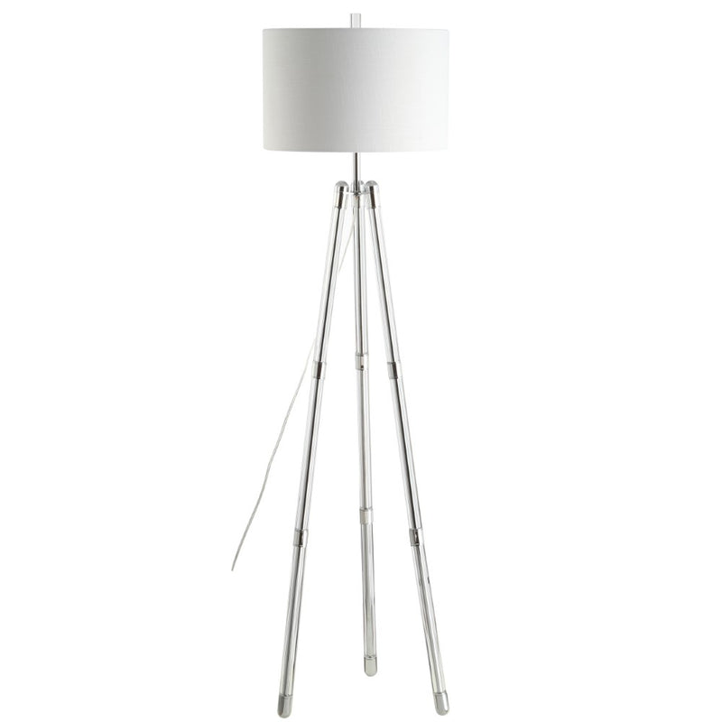 Arliss 60" Surveyor's Tripod Metal/Crystal LED Floor Lamp - JONATHAN Y